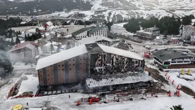 Uludağ'da otel yangını: Dört kişi tutuklandı