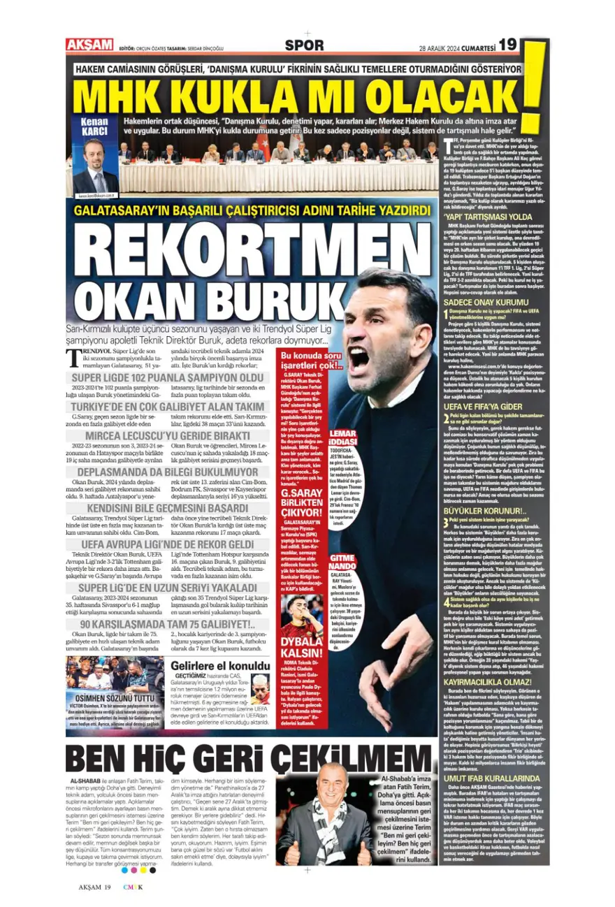 "Richarlison bombası" (28 Aralık 2024 spor manşetleri) 2 "Richarlison bombası" (28 Aralık 2024 spor manşetleri) 2