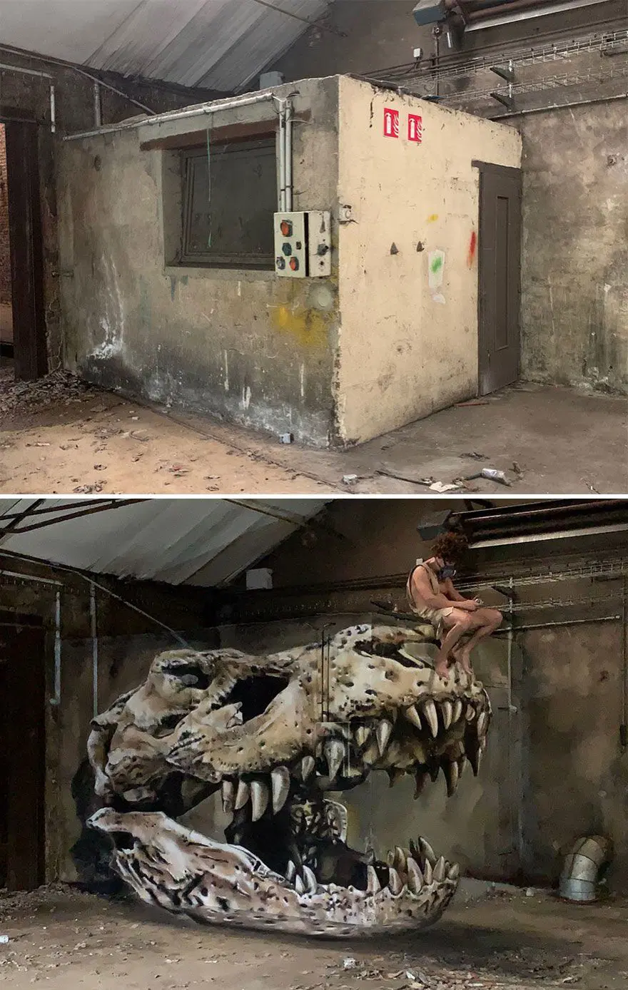 Fransız sokak sanatçısından 3 boyutlu grafitiler 3