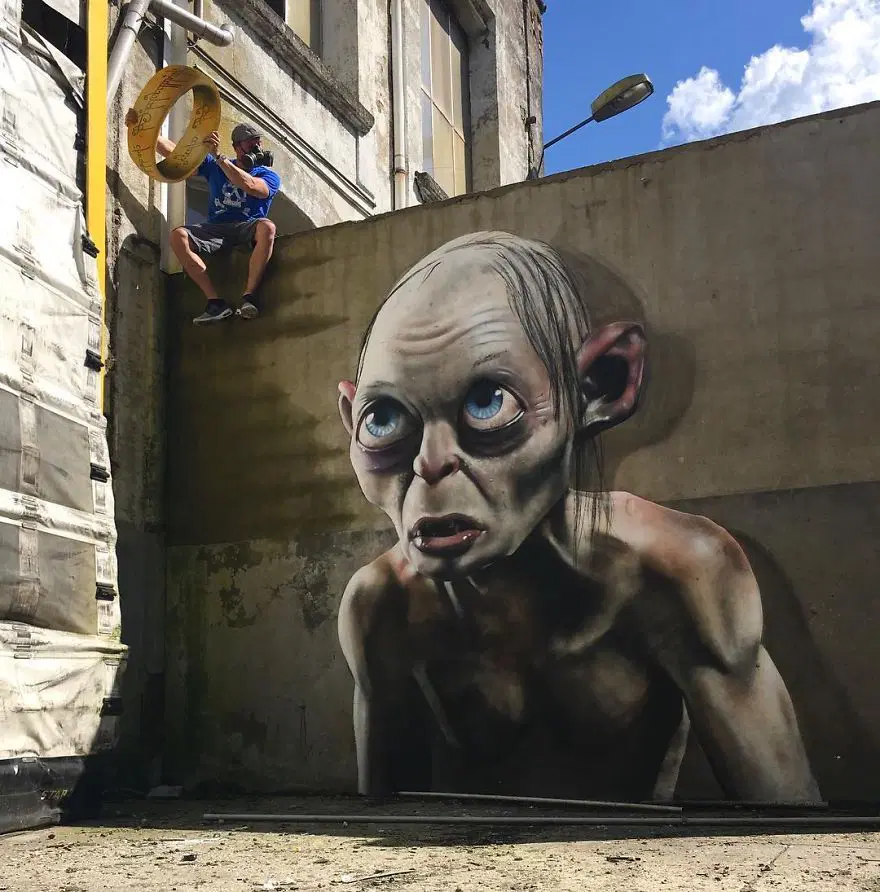Fransız sokak sanatçısından 3 boyutlu grafitiler 27
