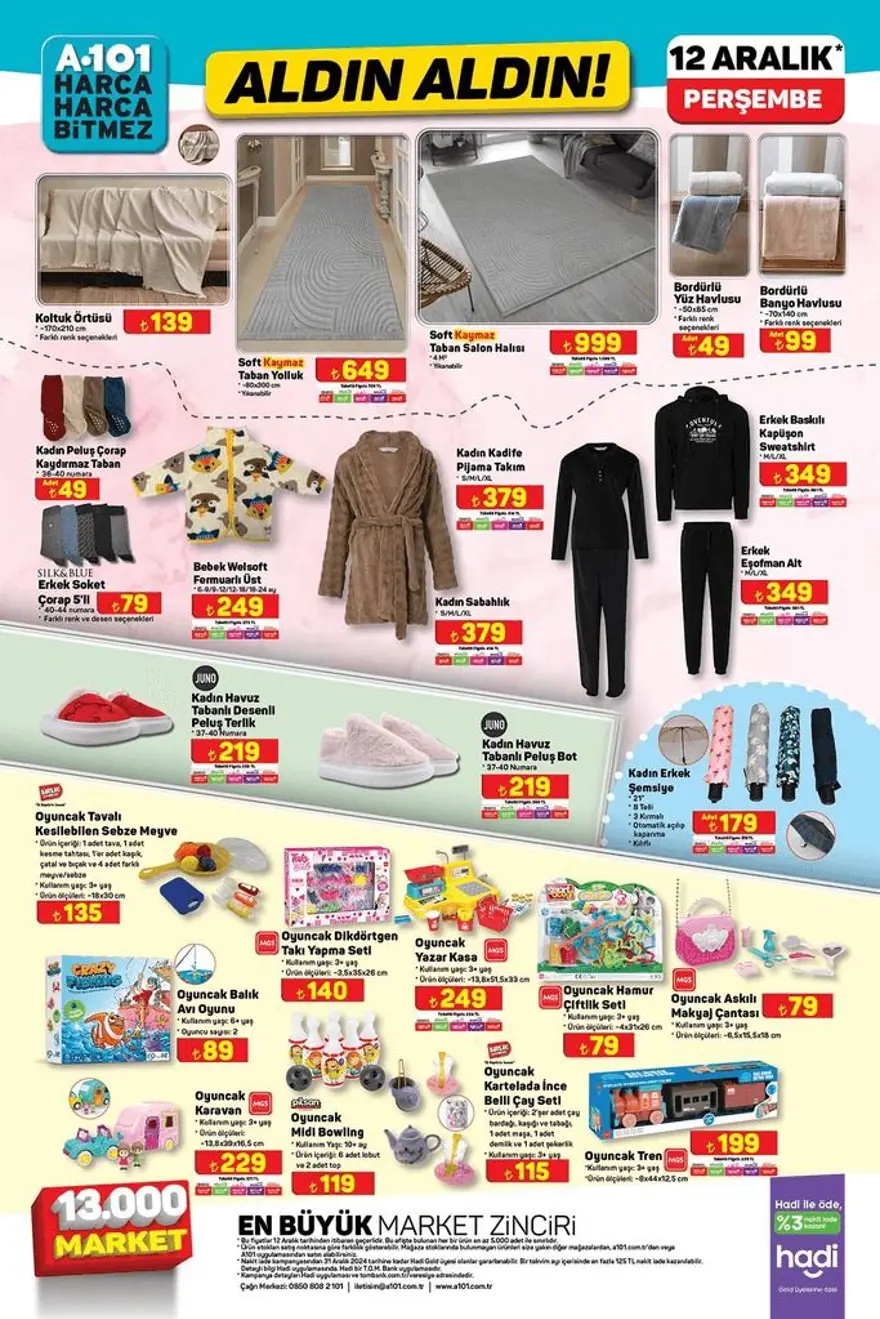 A101 aktüel indirimleri 12 Aralık 2024: A101 marketten yılbaşına özel yeni indirimli ürünler 6