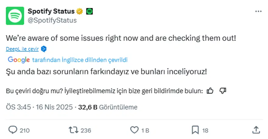 SPOTİFY'DAN AÇIKLAMA 2