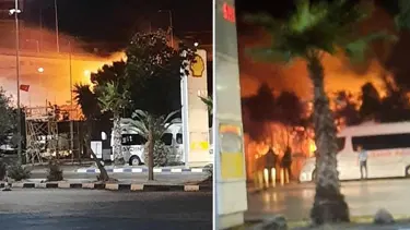 İzmir Otogarı'nda yangın