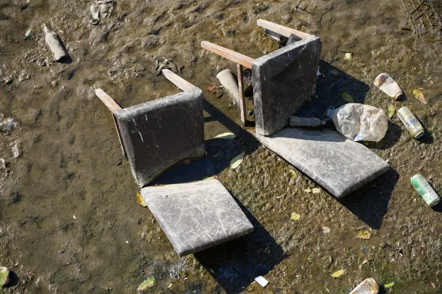 Tunca Nehri'nde kuraklık: Çöplüğe döndü 3 Tunca Nehri'nde kuraklık: Çöplüğe döndü 3