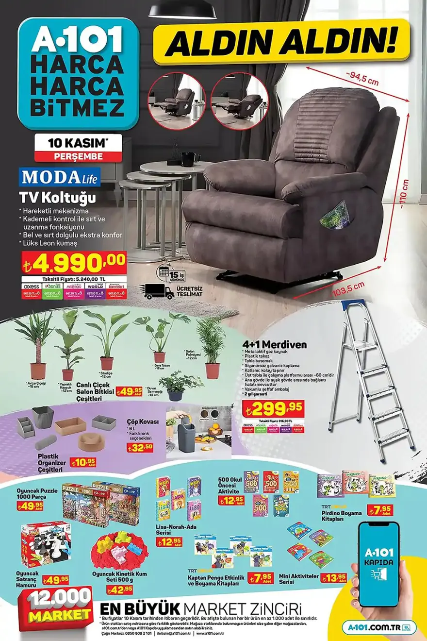 A101 market yeni indirimli aktüel ürünler kataloğu (5-11 Kasım A101 markette bu haftanın indirimli ürünleri ) 13