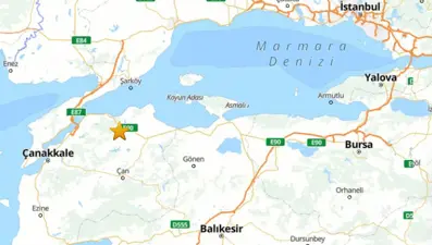 Çanakkale'de 4,6 büyüklüğünde deprem