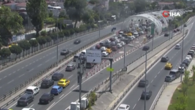 Avrasya Tüneli'nde araç yangını