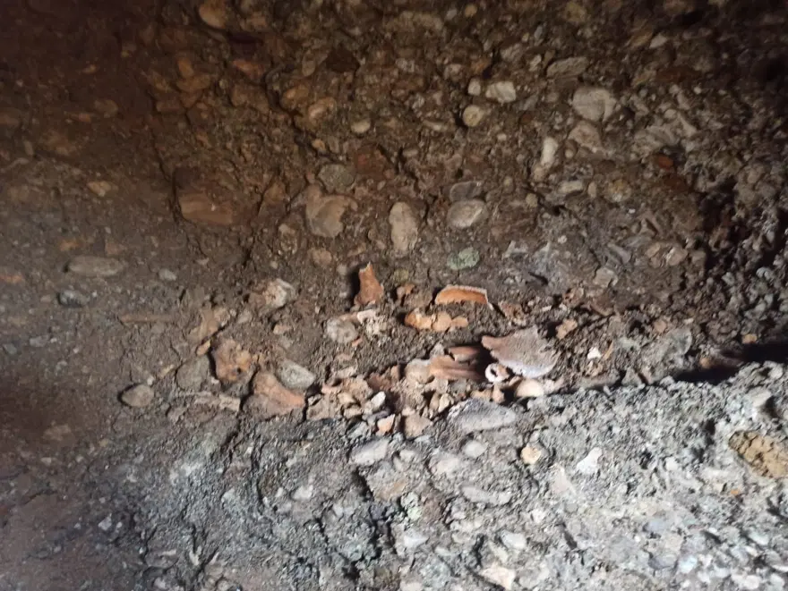 Yol çalışmasında 1600 yıllık oda mezar bulundu 1