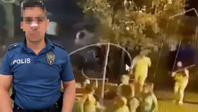 Beşiktaş'ta yüksek ses ihbarına giden polise saldırı kamerada
