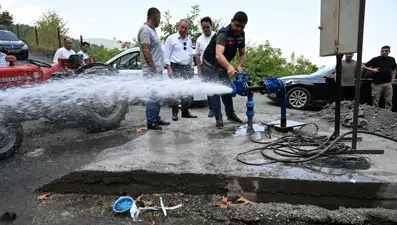 Bir mahallenin taşıma su çilesi bitti