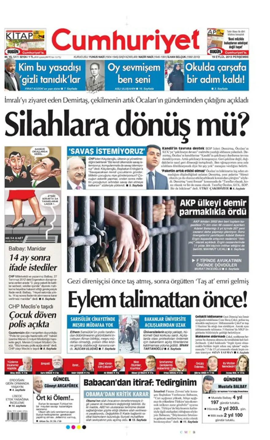Günün Manşetler- 19 Eylül 2013 6
