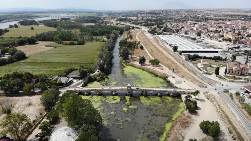Tunca Nehri yeşile döndü 6
