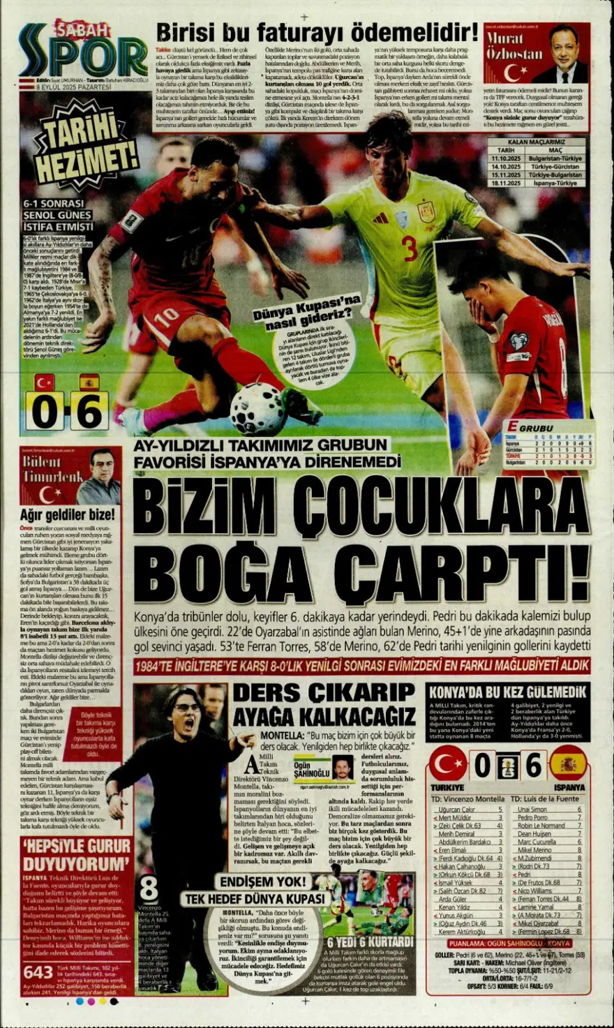 "Bozgun gecesi" (8 Eylül spor manşetleri) 17 "Bozgun gecesi" (8 Eylül spor manşetleri) 17