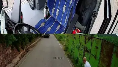 Otobüsü durdurup yoldaki kaplumbağayı ezilmekten kurtardı