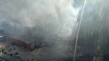 Karabük'te müstakil evin bahçesinde yangın