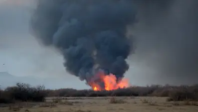 Sultan Sazlığı Milli Parkı'nda yangın