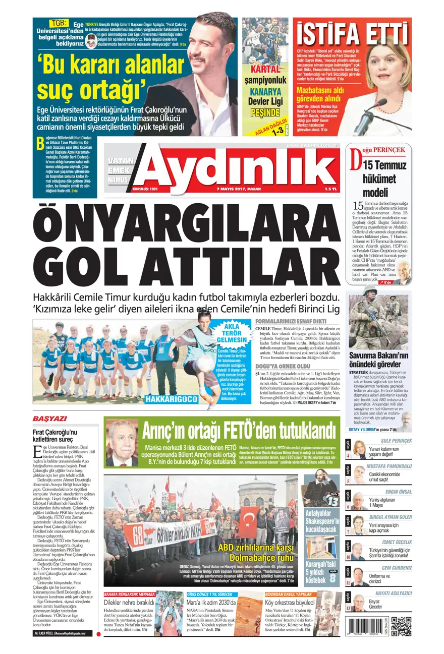 Günün gazete manşetleri - 07.05.2017 3