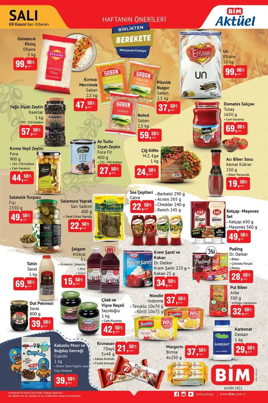 BİM market indirimli aktüel ürünlerde bu hafta (8-15 Kasım BİM güncel indirimli aktüel ürünler kataloğu) 1