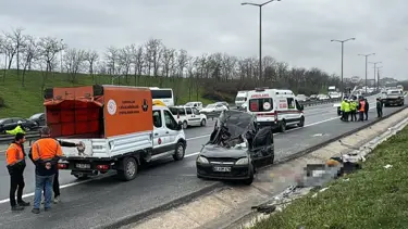 TEM Otoyolu'nda zincirleme kaza: 2 ölü, 4 yaralı