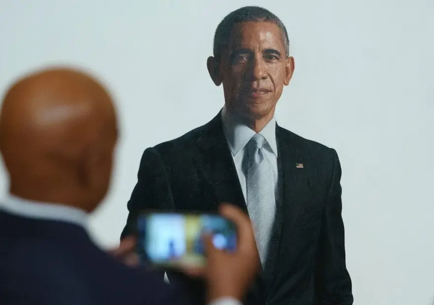 Barack Obama ve Michelle Obama'nın resmi portreleri Beyaz Saray'da 4