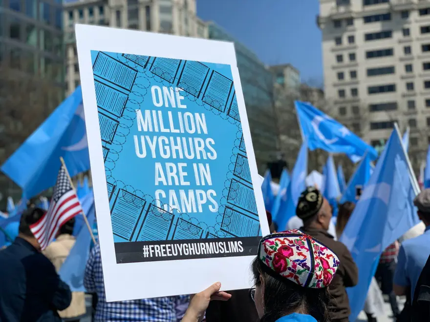 Washington'da Sincan Uygur protestosu 5