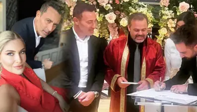 Mustafa Sandal baldızının nikah şahidi oldu