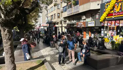 Vatandaşlar sıcak havanın tadını çıkarttı