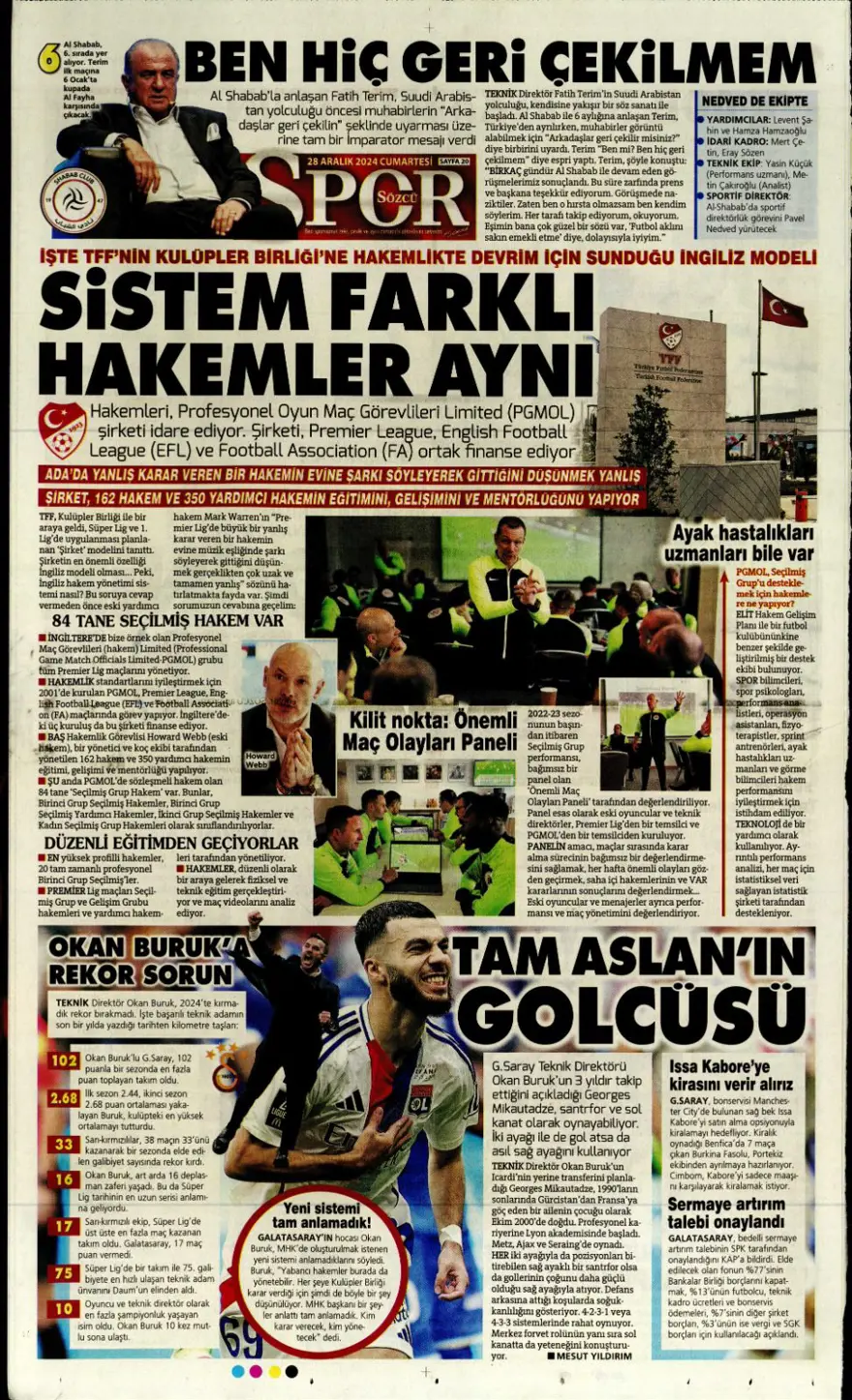 "Richarlison bombası" (28 Aralık 2024 spor manşetleri) 11 "Richarlison bombası" (28 Aralık 2024 spor manşetleri) 11