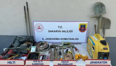 Kaçak kazıya suçüstü
