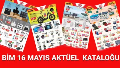 BİM Aktüel kataloğu 16 Mayıs bugün satışta: Elektronik ev aletleri, teknoloji malzemeleri ve oturma grubu geliyor
