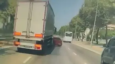 Bursa'da kör nokta kazası