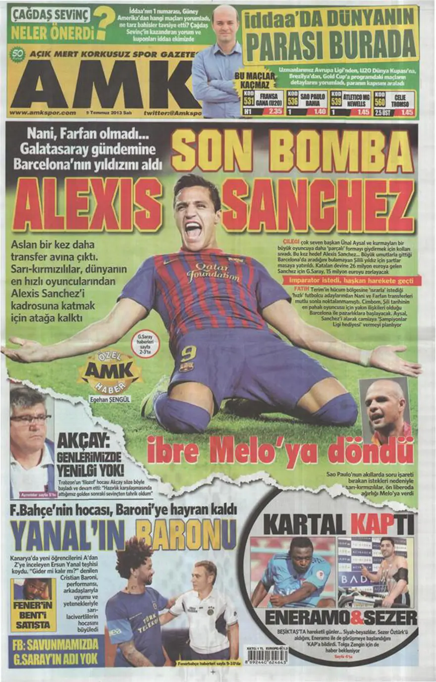 9 Temmuz 2013 gazete manşetleri 5