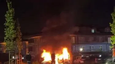 Sakarya'da ticari araç küle döndü