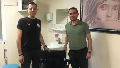 Tekerlekli sandalye bağışı şartıyla uzlaştı