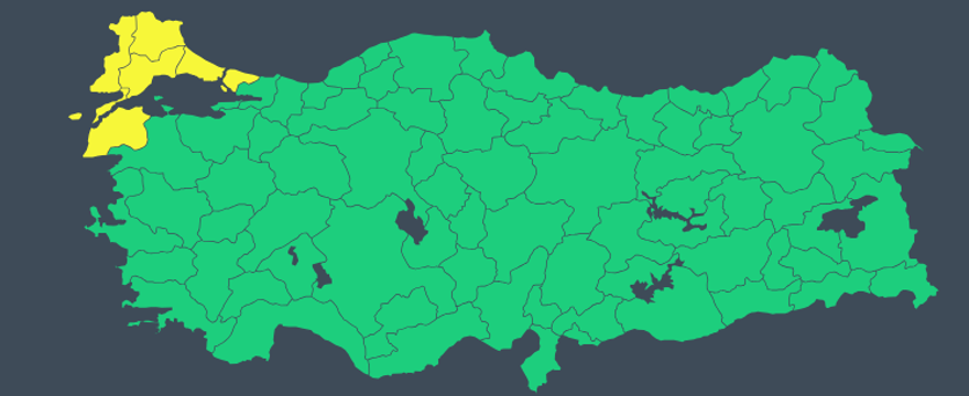 Sarı kodlu uyarı verildi: Kar geliyor 6