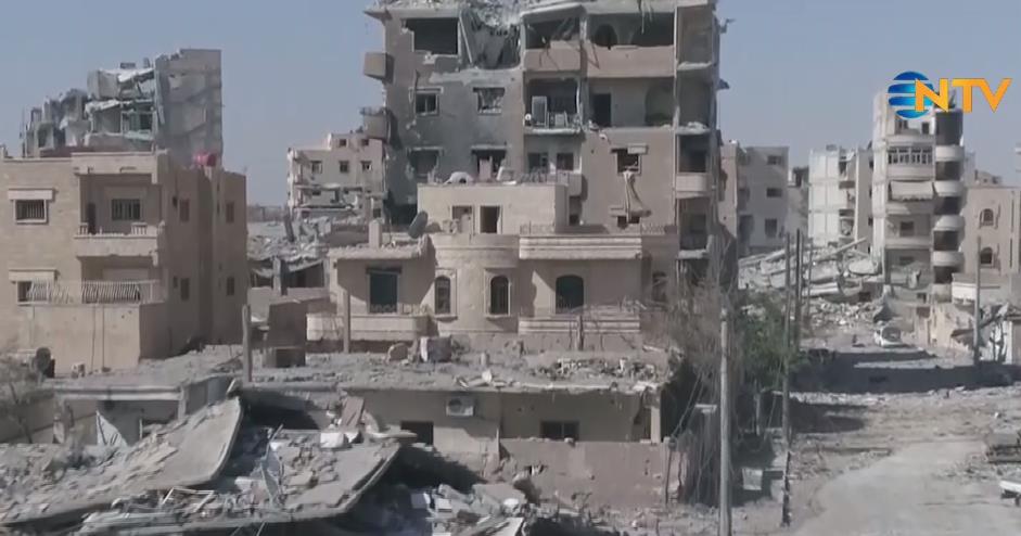'Hayalet Kent' Rakka havadan görüntülendi