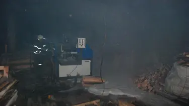 Çanakkale'de palet atölyesinde yangın