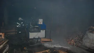 Çanakkale'de palet atölyesinde yangın