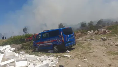 Geri dönüşüm tesisinde yangın