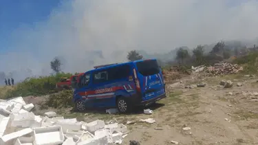 Geri dönüşüm tesisinde yangın