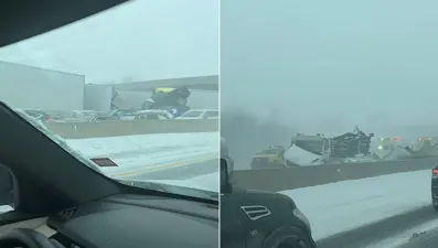 ABD'de zincirleme kaza: 50 araç birbirine girdi