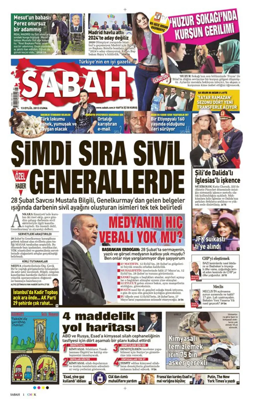 Günün Manşetleri- 13 Eylül 2013 4 Günün Manşetleri- 13 Eylül 2013 4