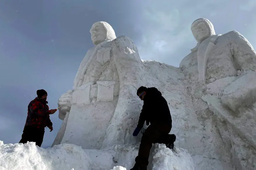 Sarıkamış şehitlerini anmak için heykeller yapılıyor 5