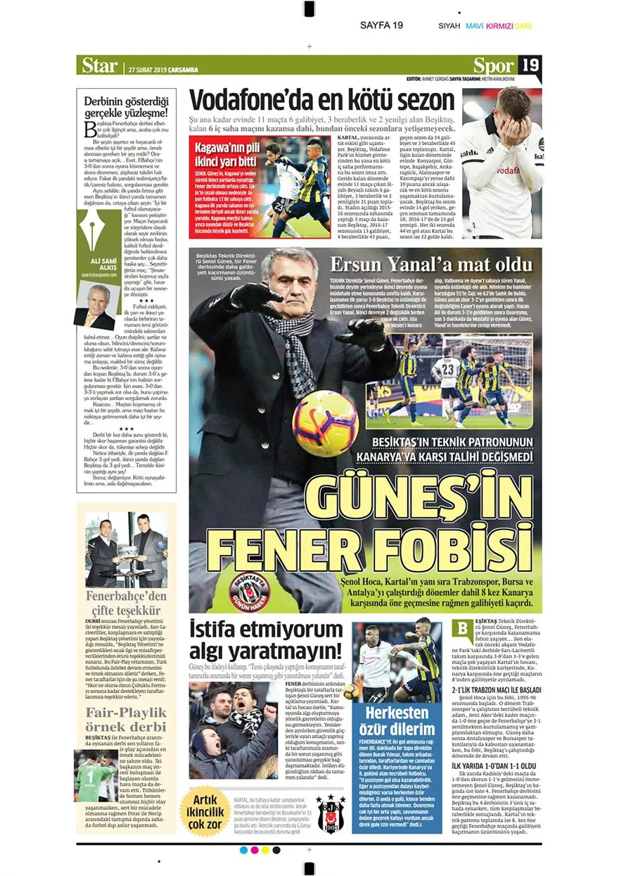 Günün spor manşetleri (27 Şubat 2019) 11