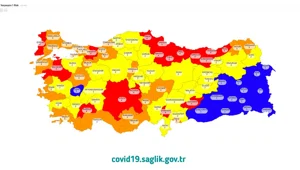 Bakan Koca paylaştı: İşte il il Türkiye'nin risk haritası Bakan Koca paylaştı: İşte il il Türkiye'nin risk haritası