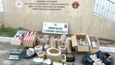 Mersin'de kaçak sigara ticareti yapan şüpheli yakalandı