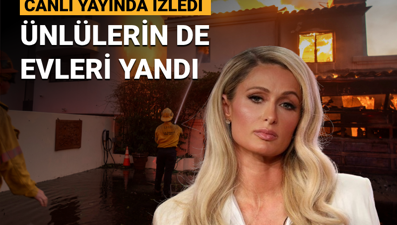 Kaliforniya'daki yangınlar ünlüleri de etkiledi: Dünya yıldızı evinin yandığını canlı yayında izledi!
