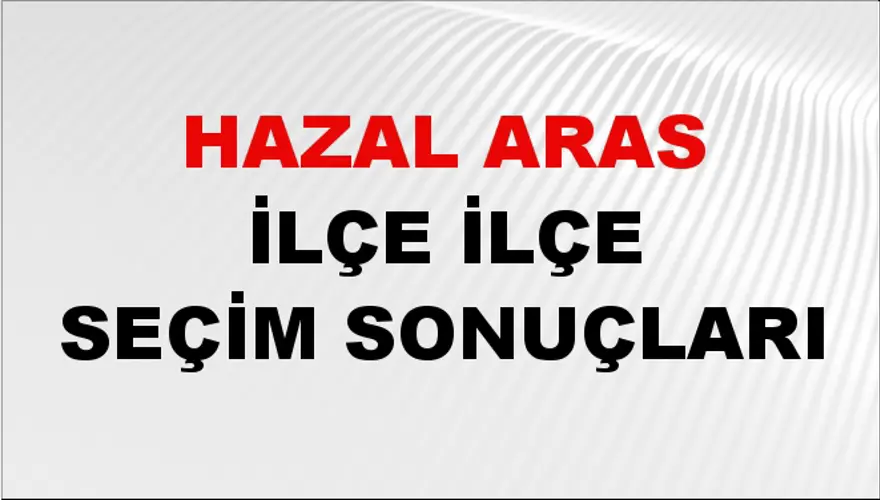 HAZAL ARAS İlçe İlçe Seçim Sonuçları 1