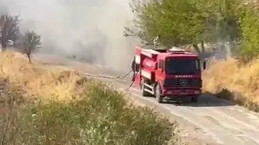 Adıyaman'da bahçe yangını paniğe neden oldu