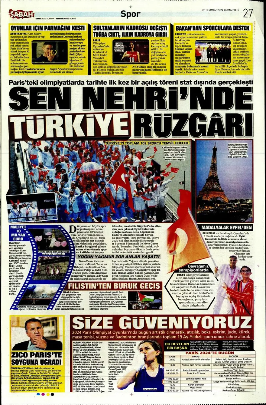 "Kartal'ın yükü 683 milyon TL" (27 Temmuz 2024 spor manşetleri) 6 "Kartal'ın yükü 683 milyon TL" (27 Temmuz 2024 spor manşetleri) 6